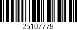 Código de barras (EAN, GTIN, SKU, ISBN): '25107779'