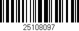 Código de barras (EAN, GTIN, SKU, ISBN): '25108097'