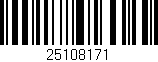 Código de barras (EAN, GTIN, SKU, ISBN): '25108171'