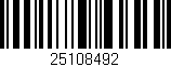 Código de barras (EAN, GTIN, SKU, ISBN): '25108492'