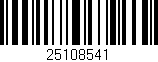Código de barras (EAN, GTIN, SKU, ISBN): '25108541'