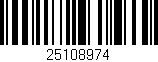Código de barras (EAN, GTIN, SKU, ISBN): '25108974'