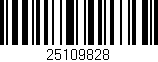 Código de barras (EAN, GTIN, SKU, ISBN): '25109828'