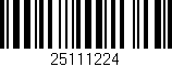 Código de barras (EAN, GTIN, SKU, ISBN): '25111224'