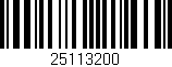 Código de barras (EAN, GTIN, SKU, ISBN): '25113200'