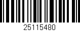 Código de barras (EAN, GTIN, SKU, ISBN): '25115480'