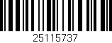 Código de barras (EAN, GTIN, SKU, ISBN): '25115737'