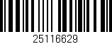 Código de barras (EAN, GTIN, SKU, ISBN): '25116629'