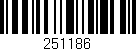 Código de barras (EAN, GTIN, SKU, ISBN): '251186'