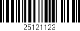 Código de barras (EAN, GTIN, SKU, ISBN): '25121123'