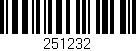 Código de barras (EAN, GTIN, SKU, ISBN): '251232'