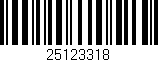 Código de barras (EAN, GTIN, SKU, ISBN): '25123318'