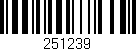 Código de barras (EAN, GTIN, SKU, ISBN): '251239'