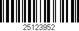 Código de barras (EAN, GTIN, SKU, ISBN): '25123952'