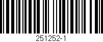 Código de barras (EAN, GTIN, SKU, ISBN): '251252-1'
