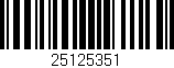 Código de barras (EAN, GTIN, SKU, ISBN): '25125351'