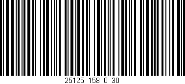 Código de barras (EAN, GTIN, SKU, ISBN): '25125_158_0_30'