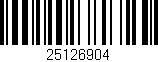 Código de barras (EAN, GTIN, SKU, ISBN): '25126904'