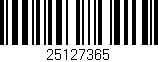 Código de barras (EAN, GTIN, SKU, ISBN): '25127365'