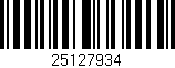 Código de barras (EAN, GTIN, SKU, ISBN): '25127934'