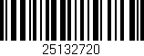 Código de barras (EAN, GTIN, SKU, ISBN): '25132720'