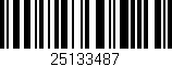 Código de barras (EAN, GTIN, SKU, ISBN): '25133487'