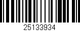 Código de barras (EAN, GTIN, SKU, ISBN): '25133934'