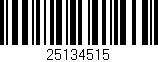Código de barras (EAN, GTIN, SKU, ISBN): '25134515'