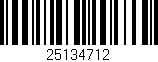 Código de barras (EAN, GTIN, SKU, ISBN): '25134712'
