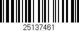 Código de barras (EAN, GTIN, SKU, ISBN): '25137461'