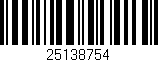 Código de barras (EAN, GTIN, SKU, ISBN): '25138754'