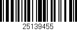 Código de barras (EAN, GTIN, SKU, ISBN): '25139455'