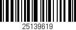 Código de barras (EAN, GTIN, SKU, ISBN): '25139619'