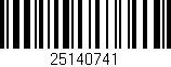 Código de barras (EAN, GTIN, SKU, ISBN): '25140741'