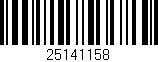Código de barras (EAN, GTIN, SKU, ISBN): '25141158'