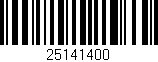 Código de barras (EAN, GTIN, SKU, ISBN): '25141400'