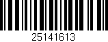Código de barras (EAN, GTIN, SKU, ISBN): '25141613'