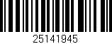 Código de barras (EAN, GTIN, SKU, ISBN): '25141945'