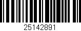 Código de barras (EAN, GTIN, SKU, ISBN): '25142891'
