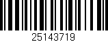 Código de barras (EAN, GTIN, SKU, ISBN): '25143719'