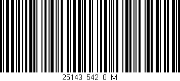 Código de barras (EAN, GTIN, SKU, ISBN): '25143_542_0_M'