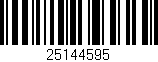 Código de barras (EAN, GTIN, SKU, ISBN): '25144595'