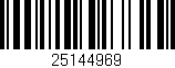 Código de barras (EAN, GTIN, SKU, ISBN): '25144969'