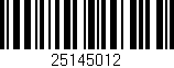 Código de barras (EAN, GTIN, SKU, ISBN): '25145012'