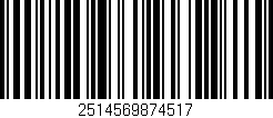 Código de barras (EAN, GTIN, SKU, ISBN): '2514569874517'