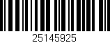 Código de barras (EAN, GTIN, SKU, ISBN): '25145925'