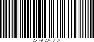 Código de barras (EAN, GTIN, SKU, ISBN): '25149_234_0_34'