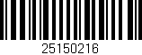 Código de barras (EAN, GTIN, SKU, ISBN): '25150216'