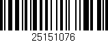 Código de barras (EAN, GTIN, SKU, ISBN): '25151076'