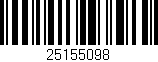 Código de barras (EAN, GTIN, SKU, ISBN): '25155098'